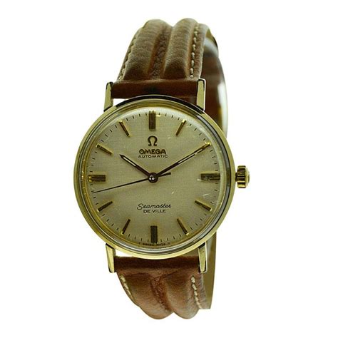 omega seamaster deville 1960 gold|1960 Omega Seamaster automatic date.